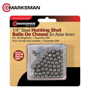 MARKSMAN STEEL SLINGSHOT PELLETS 6MM