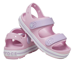 CROCS CROCBAND CRUISER SANDAL T KIDS BALLERINA PINK [Sz:C6]
