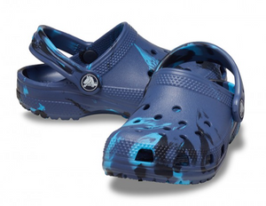 CROCS CLASSIC CLOG T KIDS MARBLED NAVY/MULTI [Sz:C9]