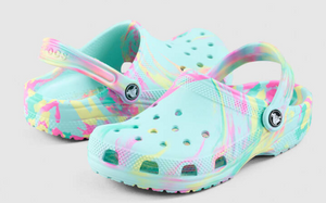 CROCS CLASSIC CLOG T KIDS MARBLED AQUAMARINE [Sz:C9]