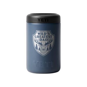 YETI RAMBLER 375ML COLSTER 'WILD'S GREATEST DAD' [Cl:NAVY]