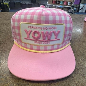 YOWY CAP [Cl:PINK/WHITE GINGHAM]