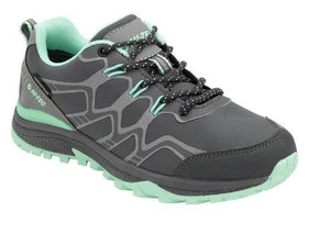 HI TECH STINGER LOW WP WOMENS [Sz:10   Cl:CARBON/GREY/MINT]