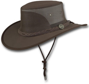 BARMAH CANVAS DROVER HAT [Sz:SMALL Cl:BROWN]