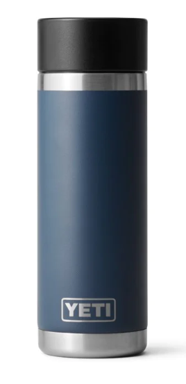 YETI RAMBLER 18OZ BOTTLE WITH HOTSHOT CAP [Cl:NAVY]