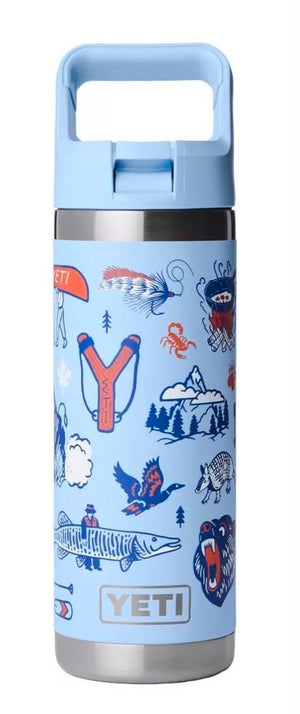 YETI RAMBLER 18OZ STRAW BOTTLE LIMITED EDITION BIG SKY SUMMER CAMP