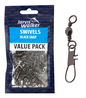 JARVIS WALKER BLACK SNAP SWIVELS [Sz:SIZE 4]