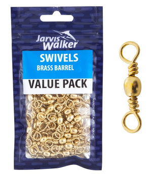 JARVIS WALKER BRASS BARREL SWIVELS [Sz:SIZE 6]