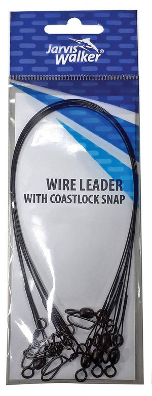 JARVIS WALKER WIRE LEADER WITH COASTLOCK SNAP [Sz:12" 60LB]