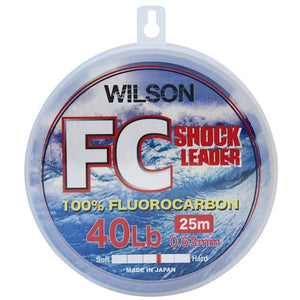 WILSON FLURO CARBON SHOCK LEADER 50M [Sz:30LB]