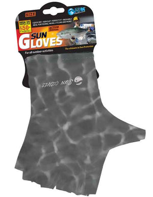 AFN SUN GLOVES [Sz:SMALL Cl:WATER GREY]