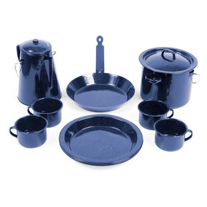 CAMPFIRE ENAMEL 11PCE COOKWARE SET 