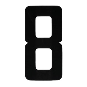 BLA REGO NUMBER 200MM BLACK 2 PACK [Sz:#8]