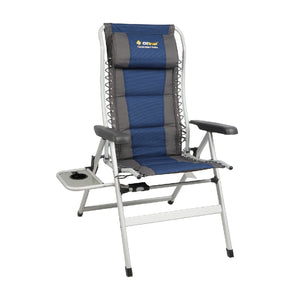 OZTRAIL CASCADE 8 POSITION DELUXE CHAIR WITH TABLE 