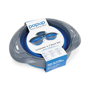 POP UP COLANDER & 2 BOWL SET 