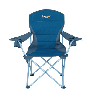 OZTRAIL DELUXE ARM CHAIR BLUE 