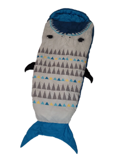 OUTDOOR EQUIPPED SHARK SLEEPING BAG BLUE 