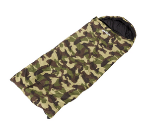 OUTDOOR EQUIPPED KIDS SLEEPING BAG [Cl:GREEN CAMO]