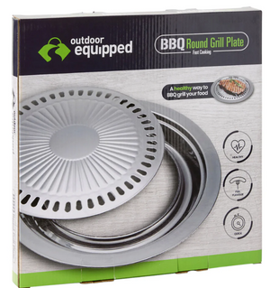OUTDOOR EQUIPPED BBQ GRILL PLATE ROUND
