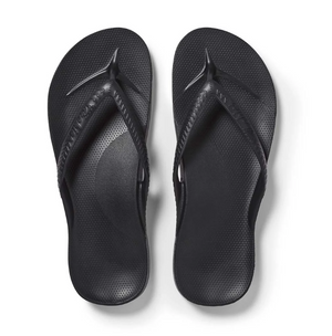 ARCHIES ARCH SUPPORT THONGS CLASSIC BLACK [Sz:M11W12]