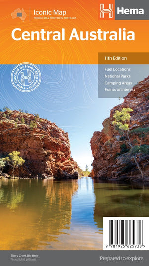 HEMA CENTRAL AUSTRALIA MAP 